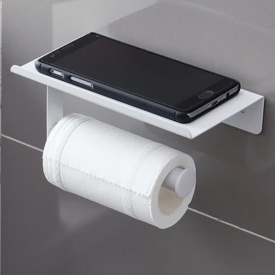 Orz Toilet Paper Holder With Mobile Phone Storage Shelf