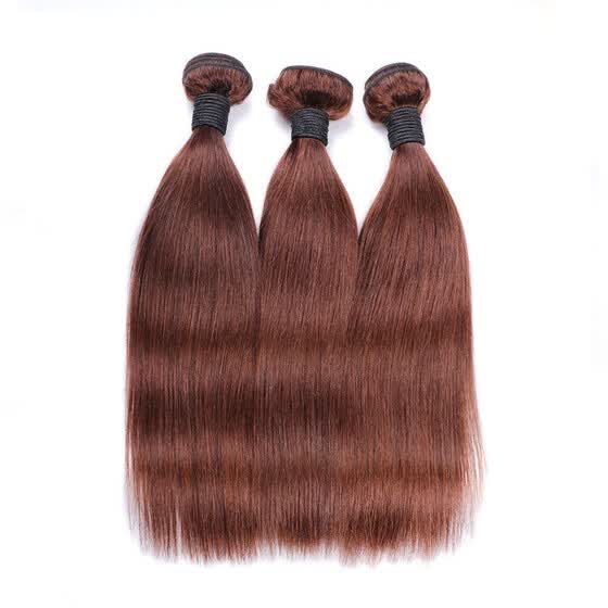Shop 3 Bundles Light Brown 4 Color Brazilian Human Straight Hair