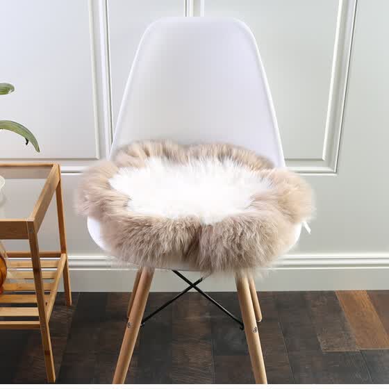 Shop Sheepskin Fur Rug For Home Decoration One Pelt Sheep Skin Rug For Living Room Bedroom 45 45 Cm Flower Shaped Orange Fur Mat Online From Best Slipcovers Seat Cushion On Jd Com