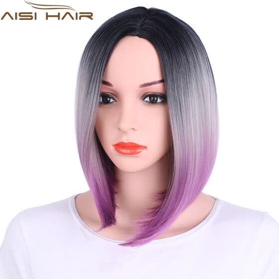 Shop Aisi Hair Short Ombre Wigs For Black Women Synthetic
