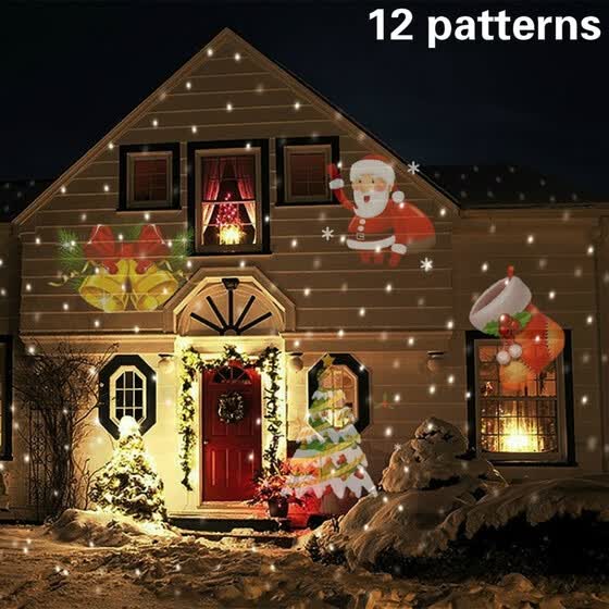12 Patterns Projector Lights Garden Decorative Lamp Lighting Garden Decorative Lamp Lighting