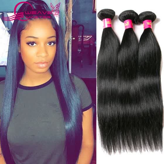 Shop 7a Brazilian Straight Remy Human Hair 3 Bundles Unprocessed