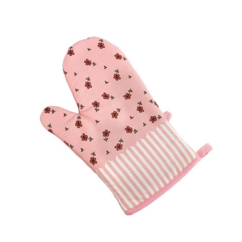 Kitchen Dotted Oven Mitts Multi Functional Baking Bbq Heat Oven Mitts Multi Functional Baking Bbq