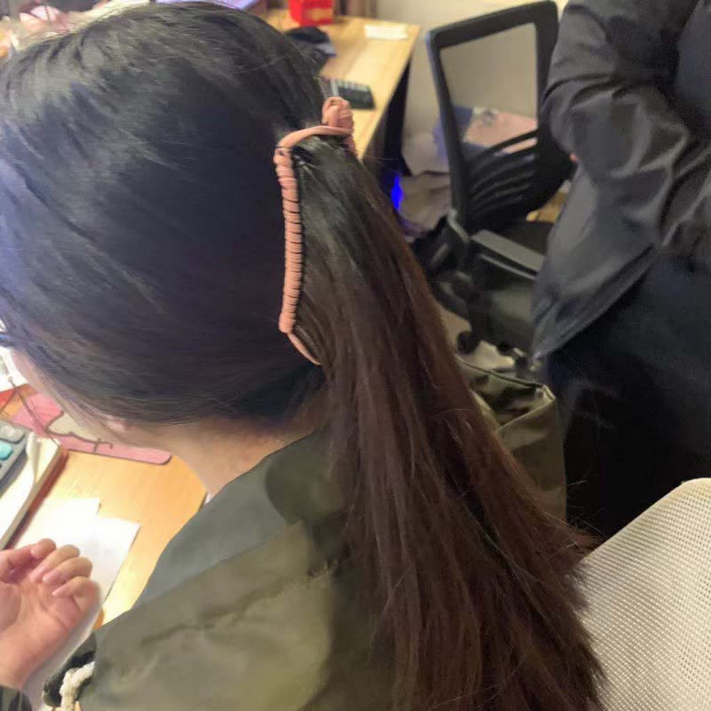 4pcs Banana Hair Clip Ponytail Holder Hair Ring Comb Clip Hair Accessories