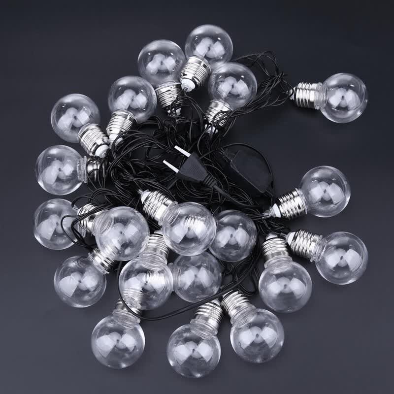 6m 20 Led Clear Globe Indoor Outdoor Decoration Plastic Bulb Indoor Outdoor Decoration Plastic Bulb