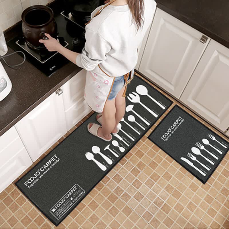 Shop Fu Foojo Mats Printed Kitchen Pad Absorbent Non Slip