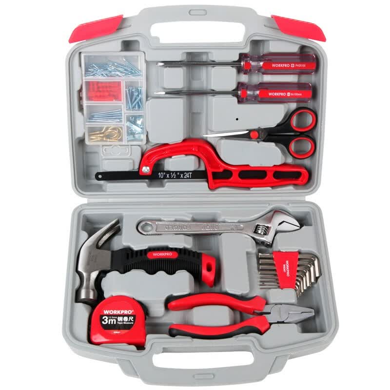 Workpro W1117 Home Tool Set Multifunctional Property Workpro W1117 Home Tool Set Multifunctional Property Maintenance Manual Toolbox 17 Hardware Tools Online From Best Organizers On Jd Global
