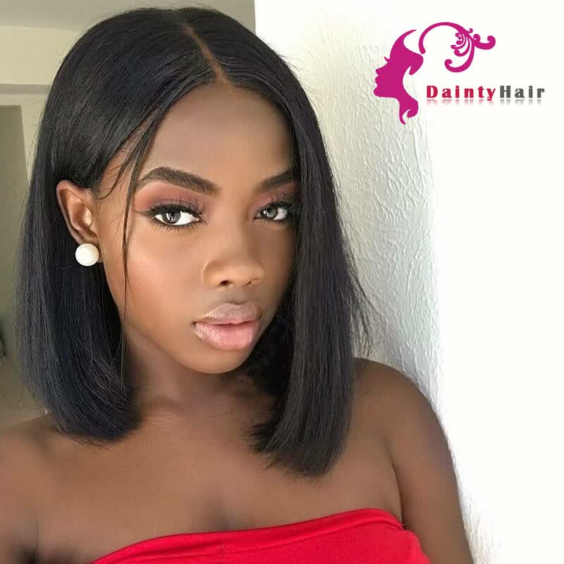 8a Short Bob Style Full Lace Human Hair Wigs Straight Peruvian 8a Short Bob Style Full Lace Human Hair Wigs Straight Peruvian Virgin For Black