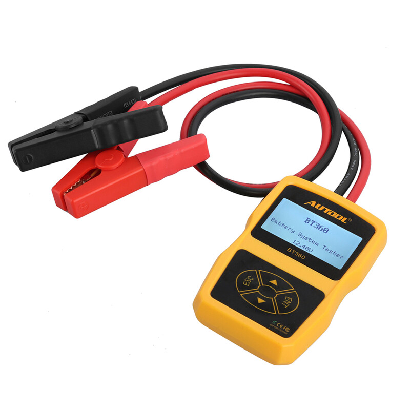 Original AUTOOL BT360 Car Battery Tester 12V Digital Analyzer 2000CCA 220AH Test
