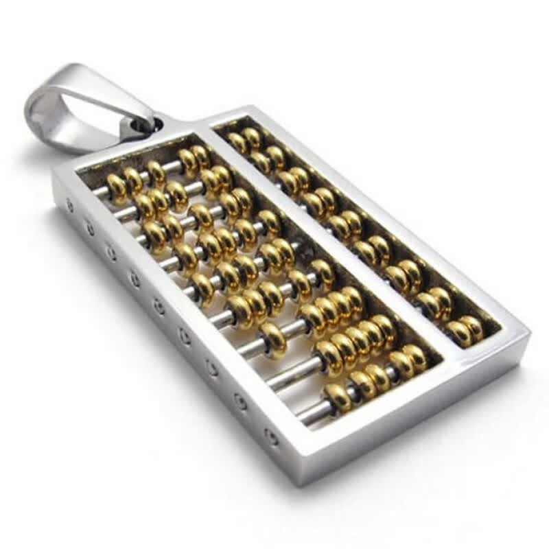 hpolw menswomens goldsilver cast stainless steel jewelry accessories abacus pendant necklace18 26 inch - Cast Of The Christmas Gift hpolw menswomens goldsilver cast stainless steel jewelry accessories abacus pendant necklace18 26 inch - Cast Of The Christmas Gift