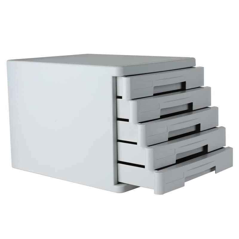 Shop Deli 9773 Five Layers Of Hard Plastic File Cabinet Gray