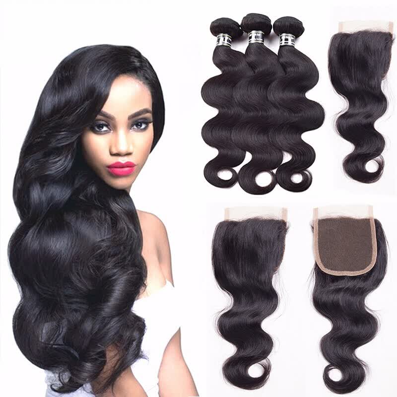 Shop Amazing Star Brazilian Virgin Hair Bundles With Closure Body
