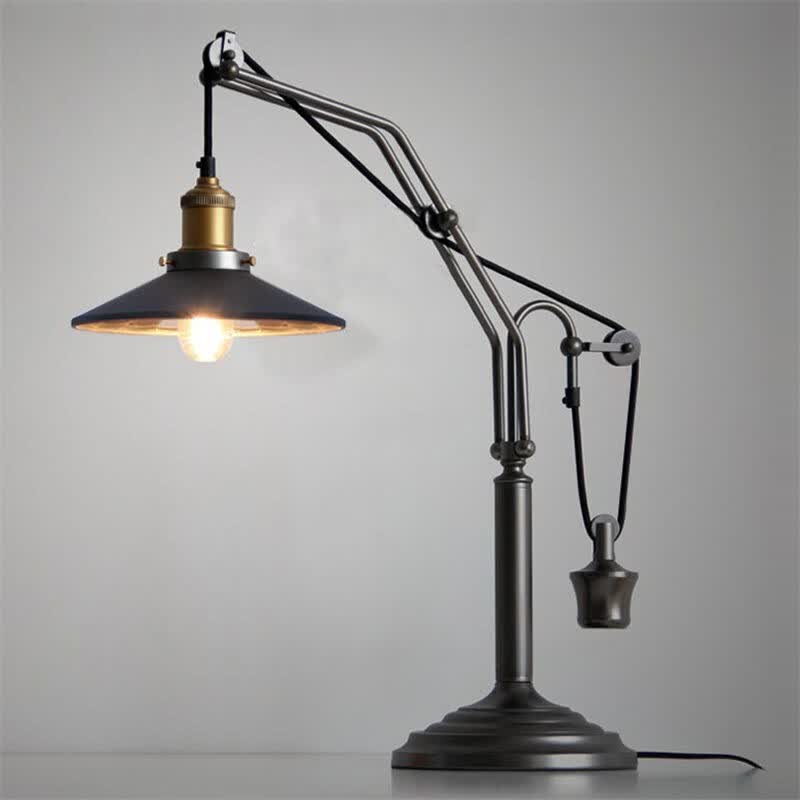 Baycheer Hl371029 Vintage Black Farmhouse Single Light Table Baycheer Hl371029 Vintage Black Farmhouse Single Light Table Lamp