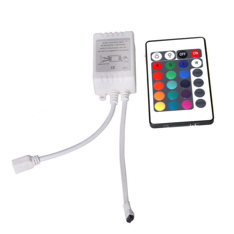 Mini Wireless 24 Key On Ir Remote Control For All Rgb Led Light Mini Wireless 24 Key On Ir Remote Control For All Rgb Led Light Strips New