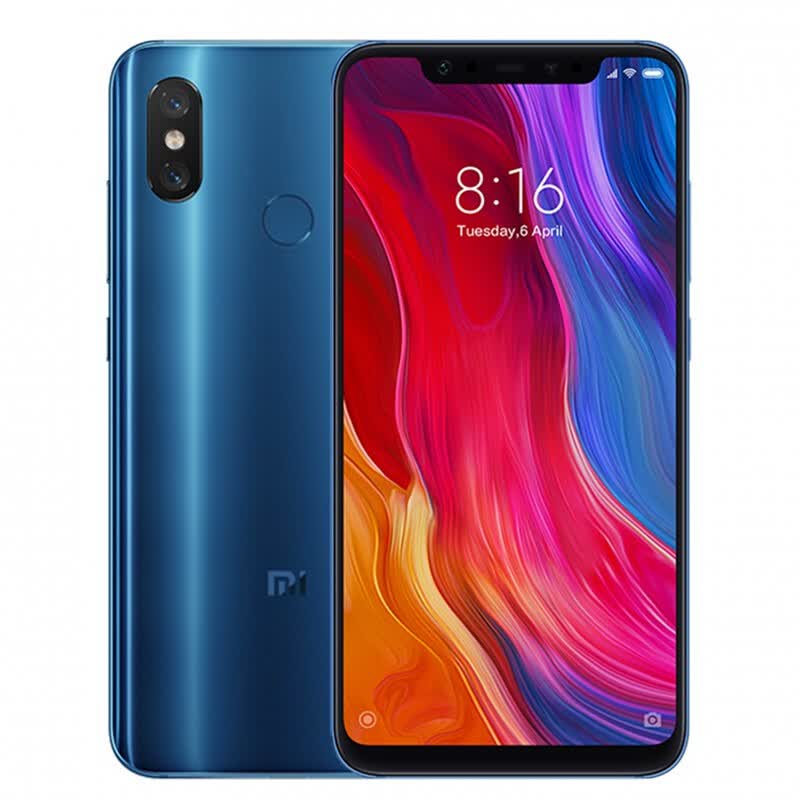  Глобальная версия Xiaomi Mi 8 6GB 128GB MIUI 10 Smartphone 20MP Front Camera Snapdragon 845 Octa Core 6.21 "18.7: 9 Full Screen NFC.   