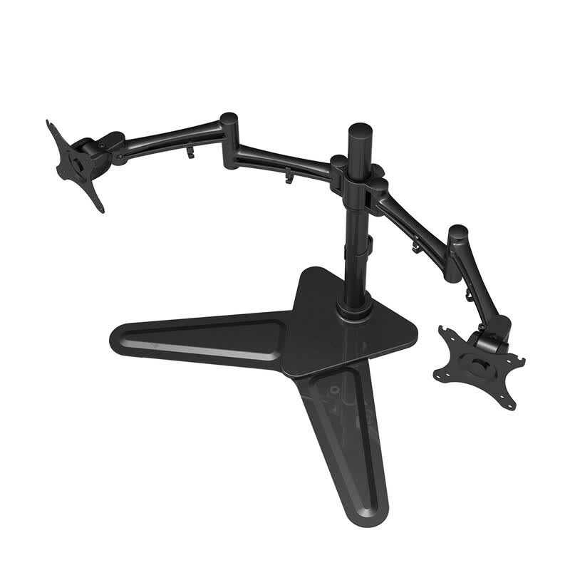 Loctek Df2d Full Motion Free Standing Dual Monitor Arm Desk Mounts Loctek Df2d Full Motion Free Standing Dual Monitor Arm Desk Mounts Fits Most 10 27