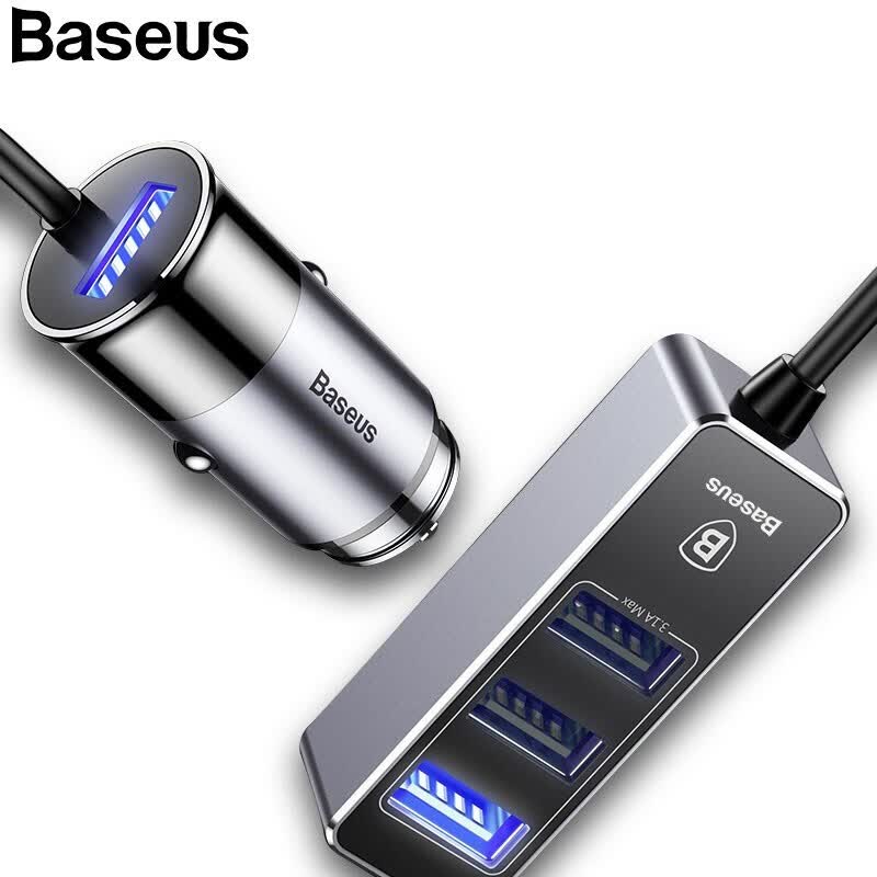 Shop Baseus 5 5a 4 Ports Usb Car Charger Multiple Expander Car