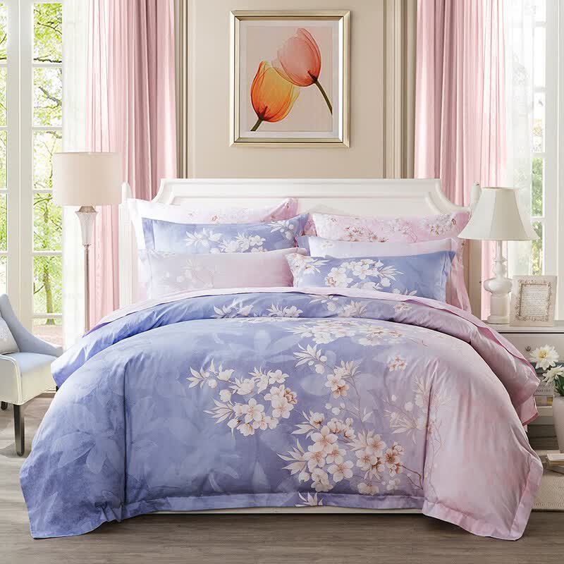 Luolai Loli Home Textiles 229 Yarn Fibers Cotton Four Piece Bedding Bed Linen Sheets Wd5006 Twilight 220 250 From Best Set On Jd Com Global Site Joy - Twilight Bedding Set Luolai Loli Home Textiles 229 Yarn Fibers Cotton Four Piece Bedding Bed Linen Sheets Wd5006 Twilight 220 250 From Best Set On Jd Com Global Site Joy - Twilight Bedding Set