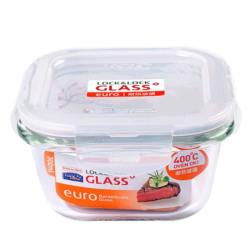 Lokchu Buckle Glass Crisper Microwave Lunch Lokchu Buckle Glass Crisper Microwave Lunch Box Baby Food Supplement Bowl Llg205 300ml