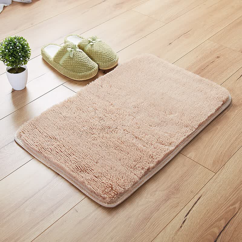 Fang Ruo Fanrol Mat Silk Plush Non Slip Door Fang Ruo Fanrol Mat Silk Plush Non Slip Door Beige