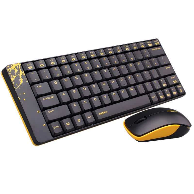  Беспроводные клавиатура и мышь Mofii X210S,Чёрный 