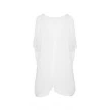 -Mujeres Chiffon Beach Transparente Cover Up Traje de ba&ntilde;o Traje de ba&ntilde;o Manga corta Cuello en V profundo Camisa Vestido Ba&ntilde;o Bikini Cover-up on JD
