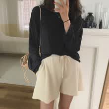 coats-jackets-Estilo coreano Oto&ntilde;o Invierno Nuevo Vintage Casual Suelto Multicolor S&oacute;lido Tallas grandes Camiseta de manga larga Mujeres camiseta mujer on JD