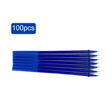 office-products-0.5mm Gel borrable Tinta de tinta Pluma Oficina de la escuela Aguja completa Gel borrable Tinta de tinta Reemplazo Azul 100Pcs on JD