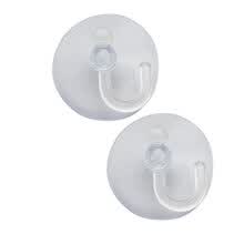12PC Suction Cup Hook Vacuum Suction Holder Transparent Wall Hook Sucker Plastic