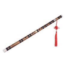 Pluggable Handmade Bitter Bamboo Flute/Dizi Traditional Chinese Musical Woodwind Instrument in E Key for Beginner Study Level