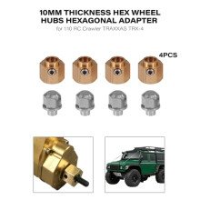 4Pcs 5/10MM Thickness Hex Wheel Hubs Hexagonal Adapter for 1:10 RC Crawler Set