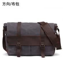 -Bolso de los hombres ocio al aire libre deportes diagonal bolso de hombro bolsa de lona hombres cera de aceite impermeable bolsa retro transfronterizo especial on JD