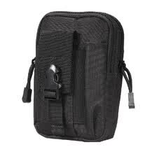 -Bolso de la cintura Bolso al aire libre Deportes Casual T&aacute;ctico Militar Paquete de Fanny Tel&eacute;fono Estuche de caza Bolsos de caza, negro on JD