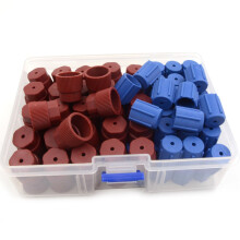 Nikauto 8pcs Blue and Red High Low Pressure Car Air Conditioning Service Valve Fitting Caps