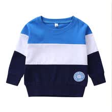 hoodies-sweatshirts-Primavera Oto&ntilde;o Baby Boy Ropa Casual Moda Baby Boy Patchwork Rayas Manga larga Fleece Sudadera para ni&ntilde;os on JD