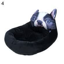 pet-supplies-Cat Panda Head Square 3D Pet Nest Winter Pet Puppy Dog Warm Sleeping Cushion Bed on JD