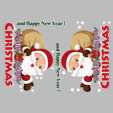 -Color Etiqueta engomada de la Navidad Etiqueta engomada del vidrio del coche Etiqueta colgante de la ventana de la puerta colgante de Navidad Etiqueta de la decoraci&oacute;n del hogar on JD