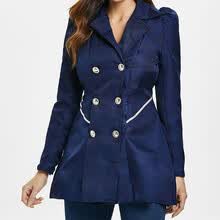 coats-jackets-Abrigo ajustado y acampanado con senos dobles on JD