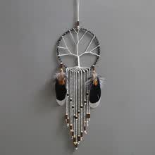-Mystery Tree Dream Catcher Pluma Decoraci&oacute;n para colgar en la pared Campanas de viento Decoraci&oacute;n Adornos flor carill&oacute;n de viento Colgante para el hogar Decoraci&oacute;n on JD