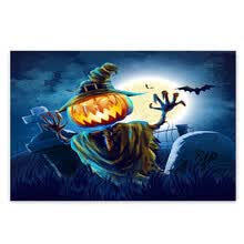-Alfombra de &aacute;rea de rect&aacute;ngulo suave Tema de Halloween Alfombra de piso de franela suave Alfombra antideslizante Decoraciones para el hogar de vacaciones on JD