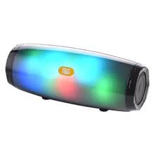 -Colorido LED port&aacute;til Bluetooth 5.0 Altavoz Subwoofer inal&aacute;mbrico de luz de color on JD