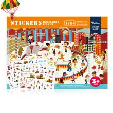 educational-toys-Juguetes para ni&ntilde;os MiDeer Escenas divertidas Pegatinas est&aacute;ticas Pegatinas de dibujos animados Tema Panorama Pegatinas Animales on JD