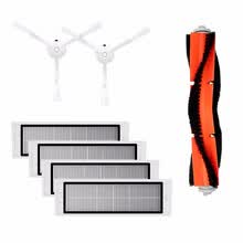 robot-vacuum-cleaner-Kits de repuesto al vac&iacute;o para aspiradora Xiaomi Mi Roborock Cepillo principal 1PC Filtro de 4PCS HEPA Cepillos laterales 2PCS Repuestos on JD