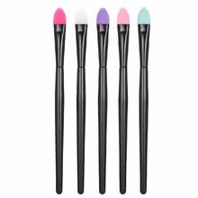 -5pcs conjunto de cepillo de maquillaje de silicona kit de cepillo de sombra de ojos profesional herramientas cosm&eacute;ticas faciales para mujer colorized on JD