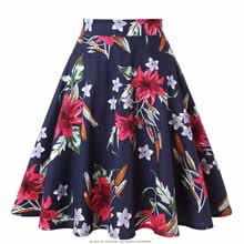 -Dise&ntilde;o falda Floral Mujeres cintura alta tallas grandes faldas de verano on JD