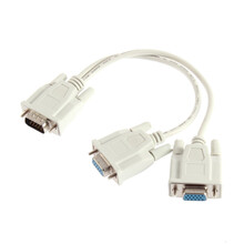 UGREEN VGA Splitter 1 in 2 Out Monitor Y Cable One Male to Two Female VGA SVGA