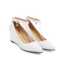 fashion-sneakers-Bomba de cu&ntilde;a de punta estrecha para mujer de IDIFU - Correa de tobillo con hebilla elegante - Calzado de tac&oacute;n medio para trabajar on JD