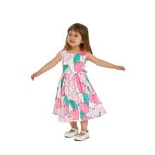 girl-clothing-Vestido sin mangas de las muchachas de DAWILS Vestido sin mangas lindo del verano de Apple del cuello redondo con la correa on JD