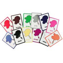 educational-toys-12 tarjetas PC de color, tarjetas de aprendizaje de palabras en ingl&eacute;s y tarjetas flash de bolsillo para tarjetas de vocabulario de ni&ntilde;os preescolares en ingl&eacute;s on JD