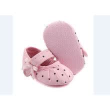 -Zapatos de cuna de lona para beb&eacute;s reci&eacute;n nacidos Zapatillas de deporte antideslizantes Prewalker de suela blanda de cochecito on JD